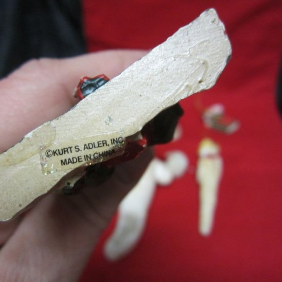 VINTAGE 90'S SNOWMAN COLLECTION OF 5 SNOWMAN MOTIF ORNAMENTS/FIGURES - Picture 3 of 9